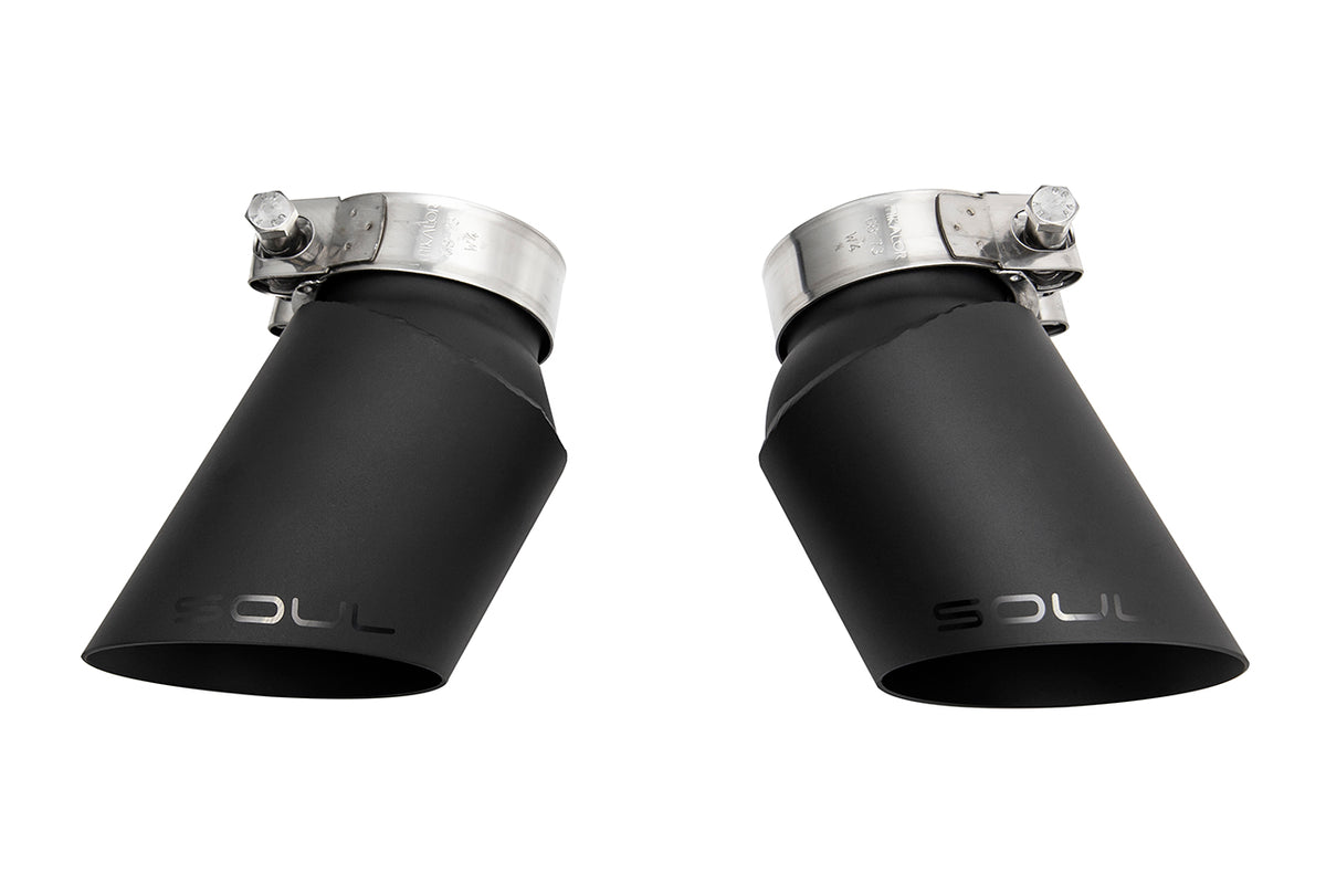 SOUL Porsche 997.1 Turbo GT2 Style Bolt On Exhaust Tips