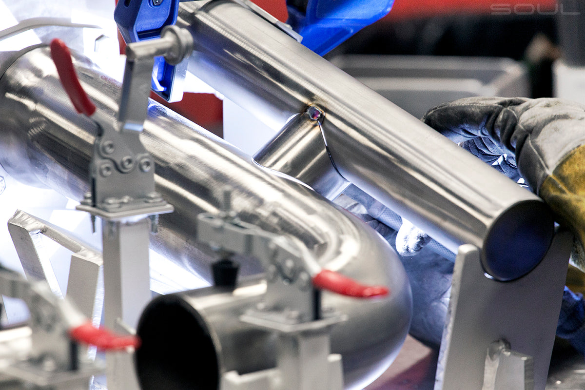 SOUL Porsche 997.1 Turbo Competition X-Pipe Exhaust System