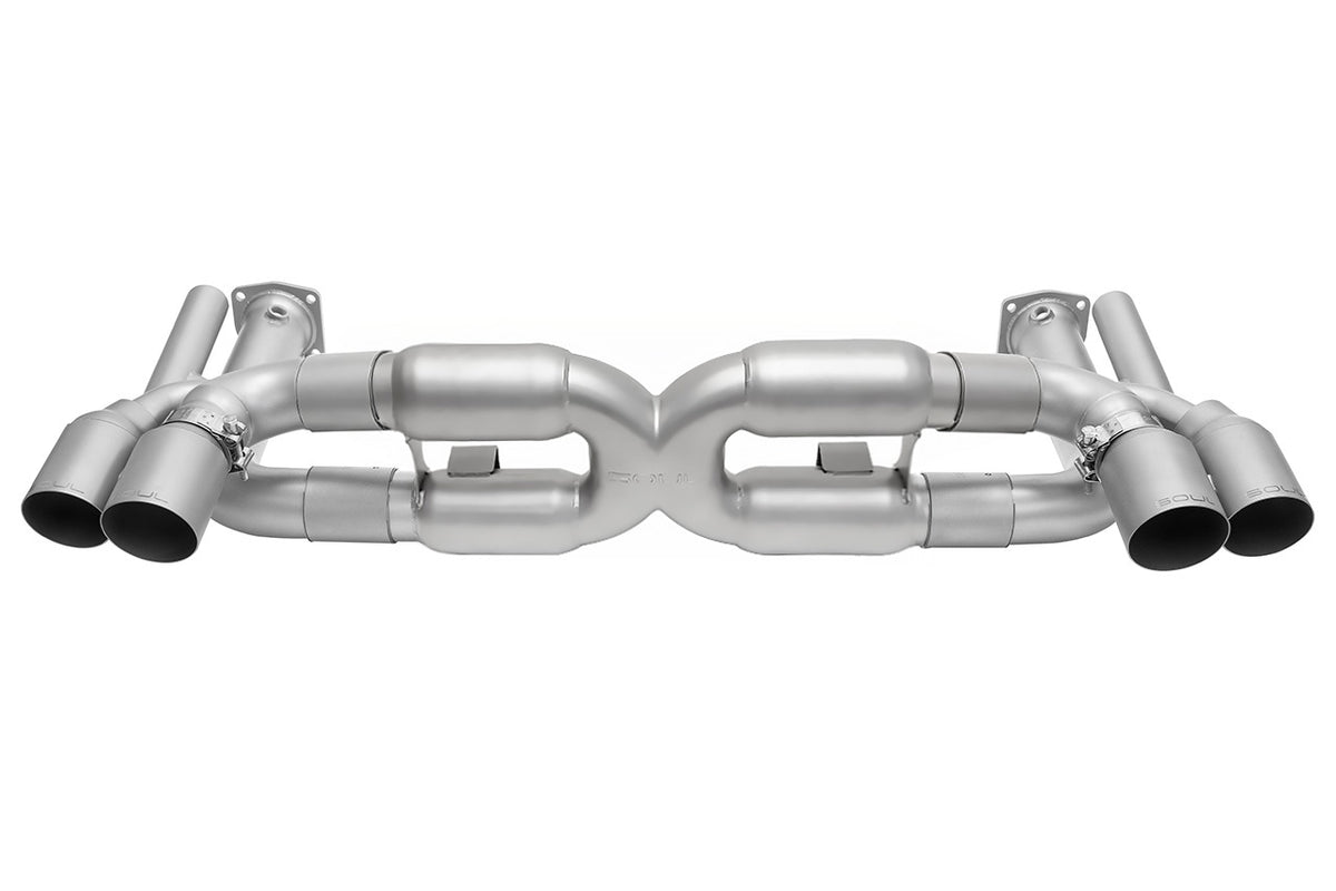 SOUL Porsche 997.1 Turbo Competition X-Pipe Exhaust System