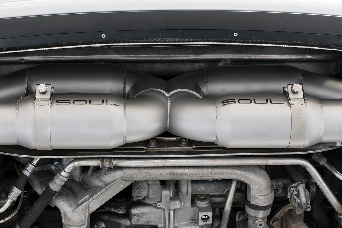 SOUL Porsche 997.1 Turbo Competition X-Pipe Exhaust System