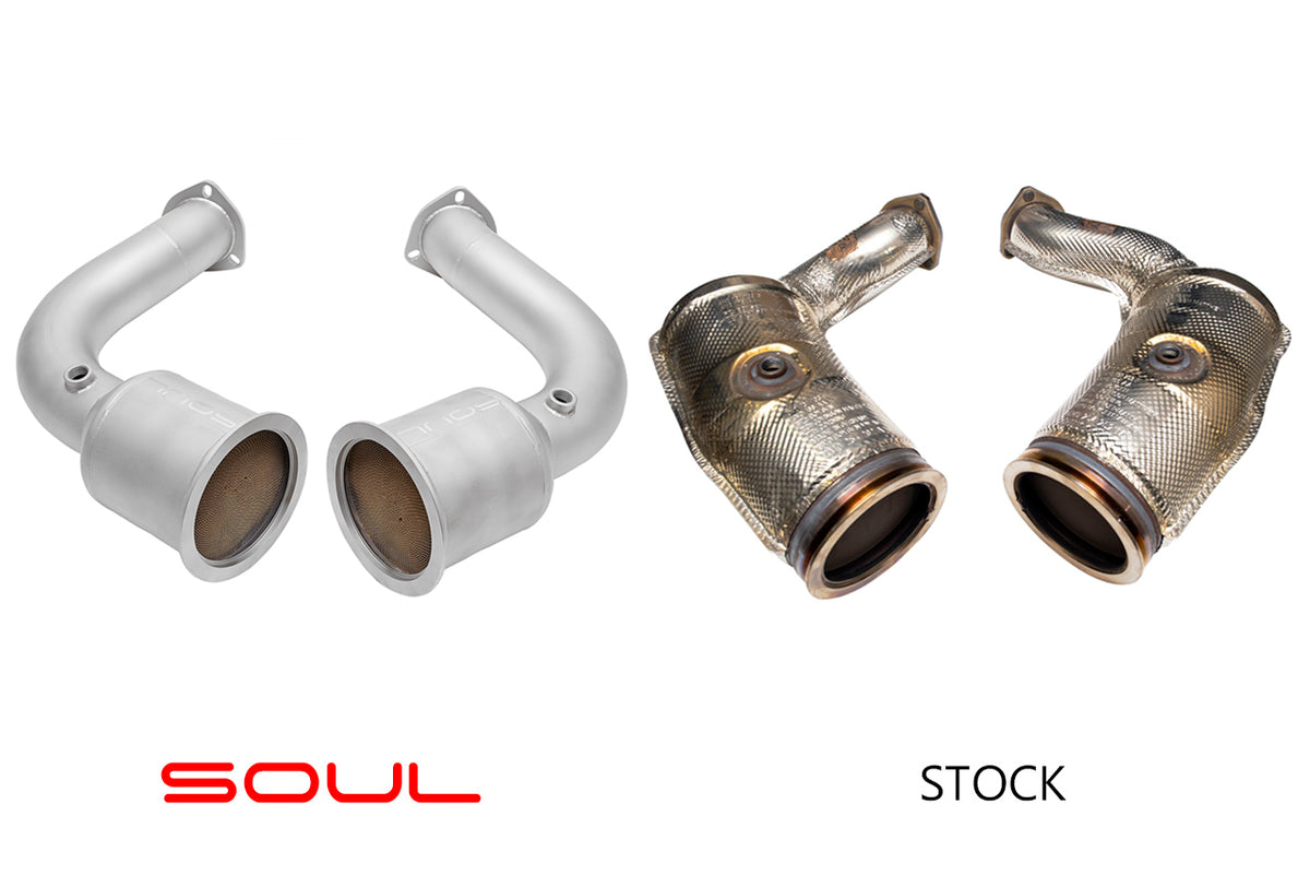 SOUL Audi RS Q8 Sport Catalytic Converter Downpipes