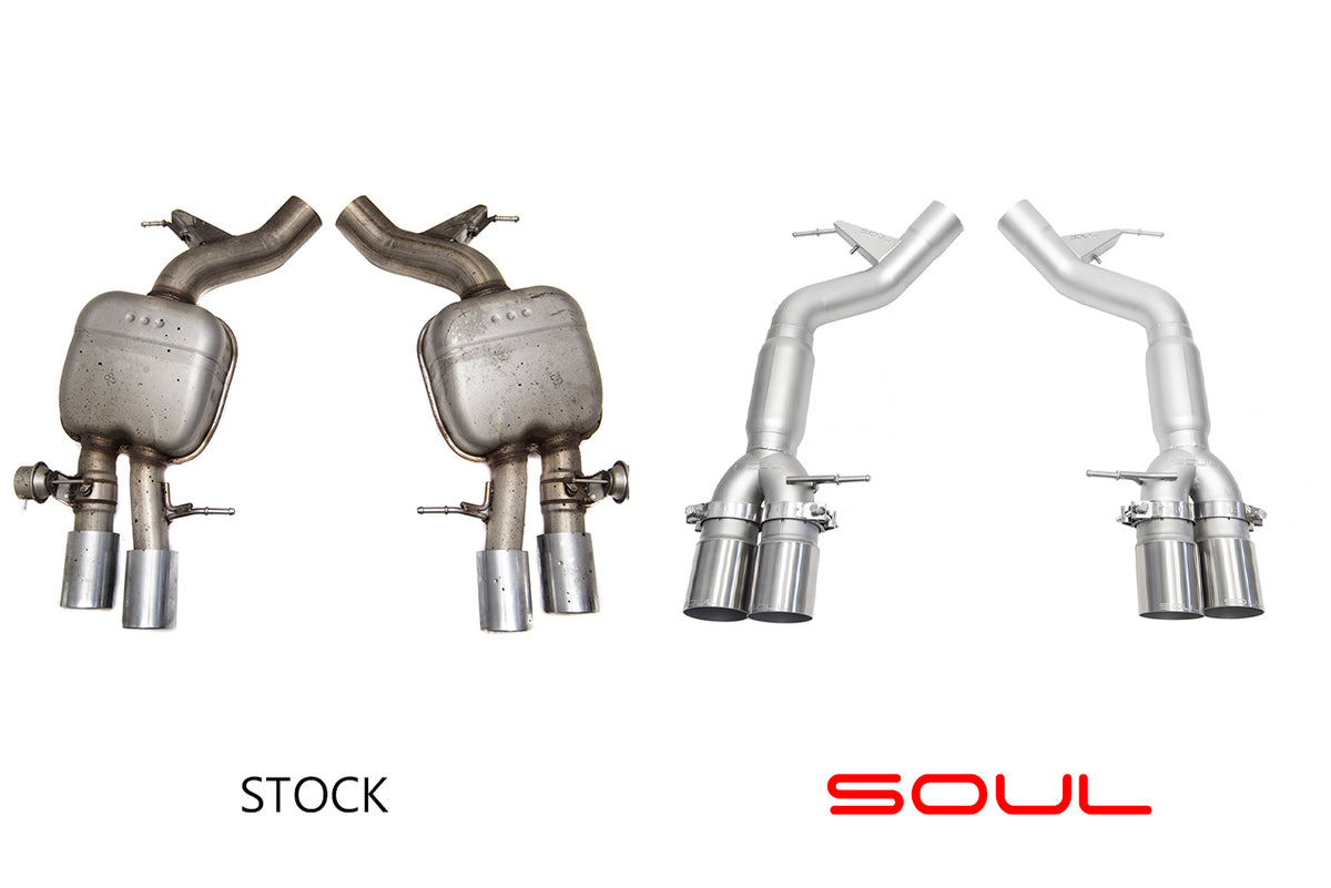 SOUL BMW F06 / F12 / F13 M6 Resonated Muffler Bypass Exhaust