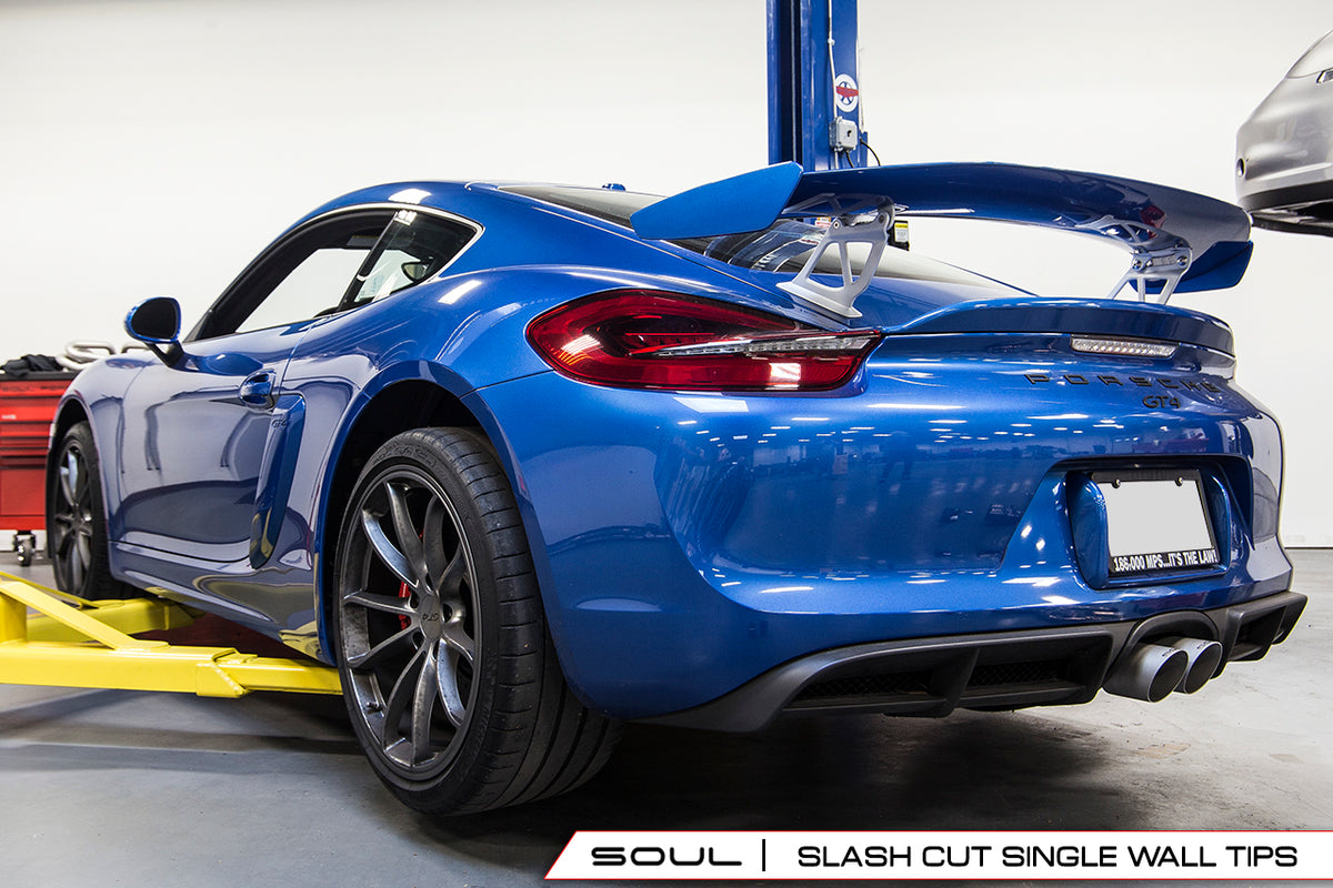 SOUL Porsche 981 GT4 / Boxster Spyder / Clubsport Valved Exhaust System