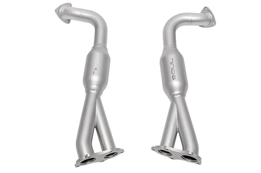 SOUL Porsche 718 GT4 / Spyder / GTS 4.0L Resonated Over Axle Pipes