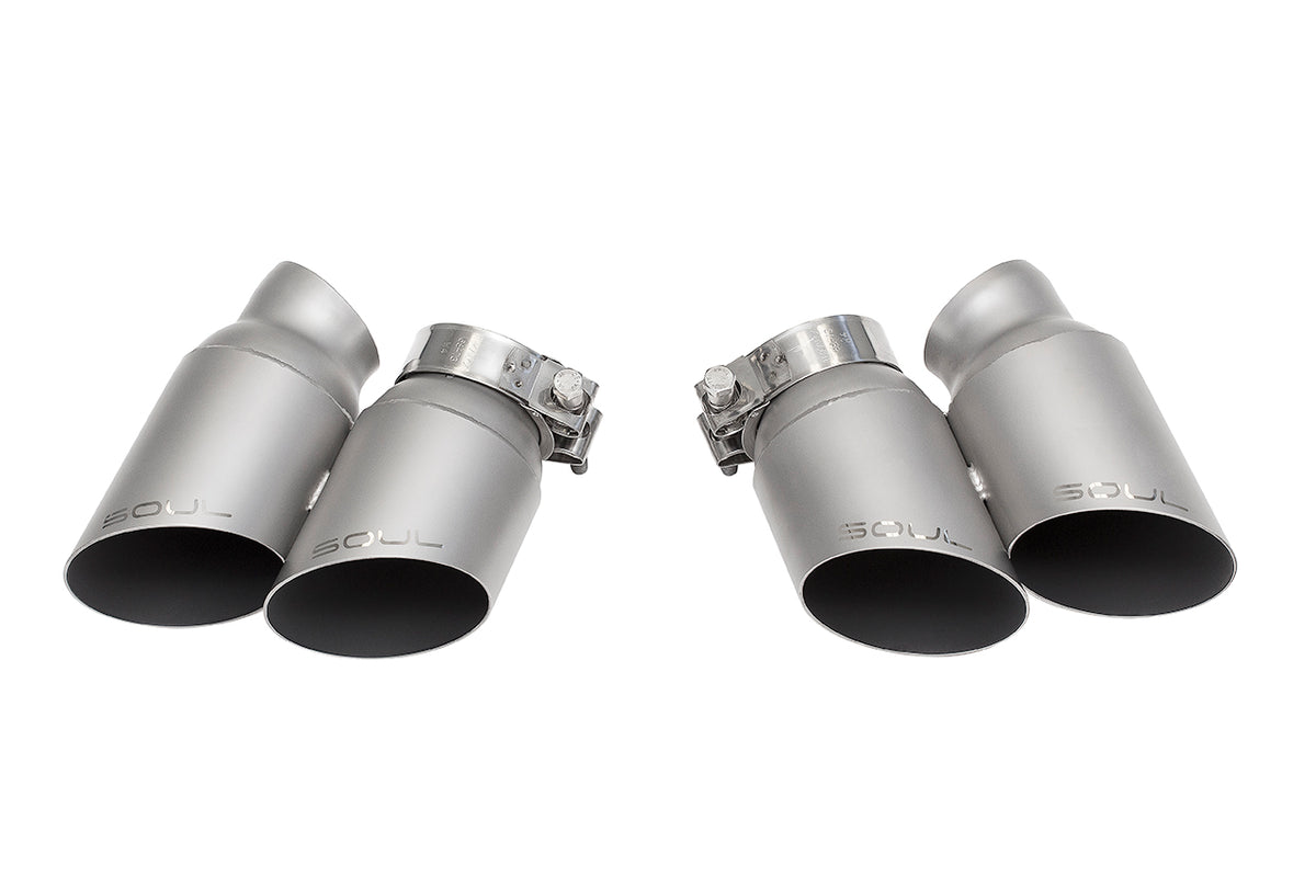SOUL Porsche 991 Turbo Bolt On Exhaust Tips