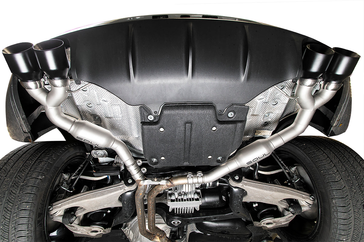 SOUL Porsche Macan 2.0T Resonated Muffler Bypass Exhaust
