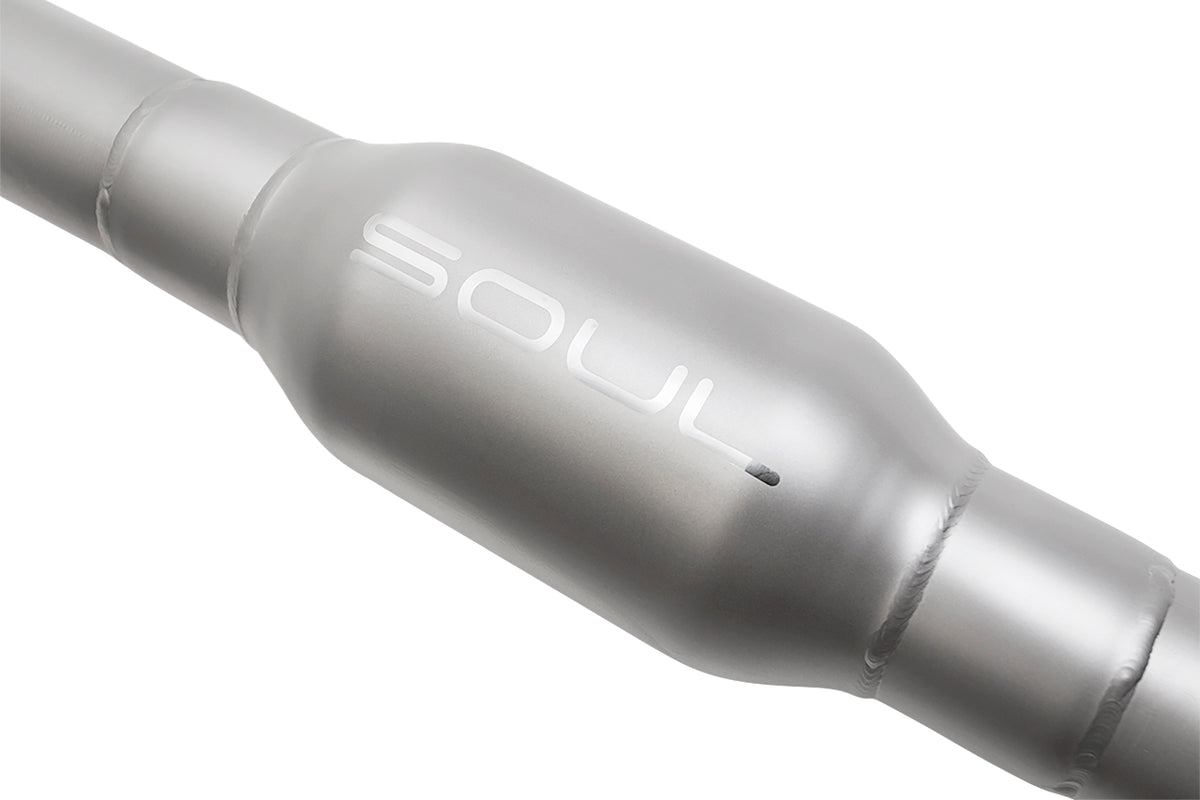 SOUL Porsche Macan 2.0T Resonated Muffler Bypass Exhaust
