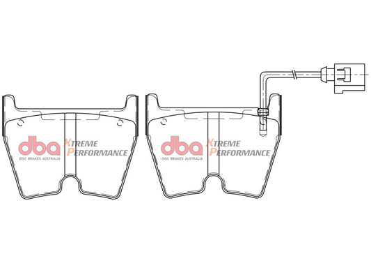 DBA 08-19 Audi R8 (w/Iron Rotors) XP Performance Front Brake Pads - DB15005XP