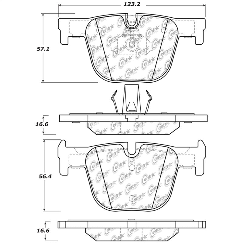 StopTech Street Touring Brake Pads - 308.16100