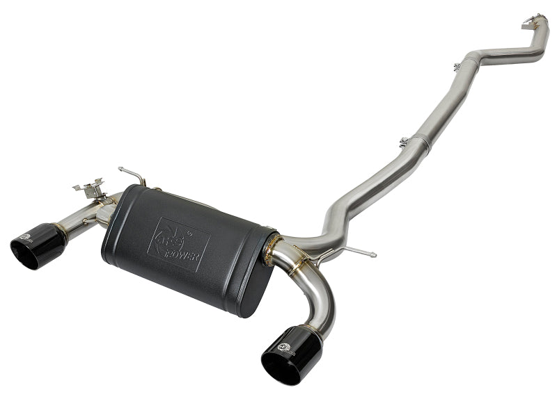 aFe MACH Force XP Exhausts Cat-Back SS 16-17 BMW 340i/iX 440i/iX (F3X) L6-3.0L (B58) w/Black Tips - 49-36334-B