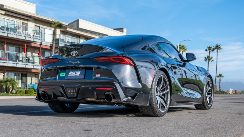 Borla 20-25 Toyota GR Supra ATAK Cat-Back Exhaust System w/ Black Chrome Tips - 140826BC