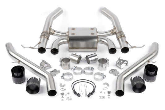 Dinan 21-27 BMW M3/M4 (G80/G82/G83) Valved Axleback Exhaust System - Black Tips - D660-0093-BLK