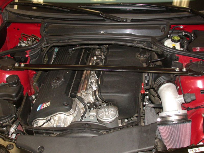 K&N 01-05 BMW M3 E46 Wrinkle Black Typhoon Short Ram Intake - 69-2001TWK