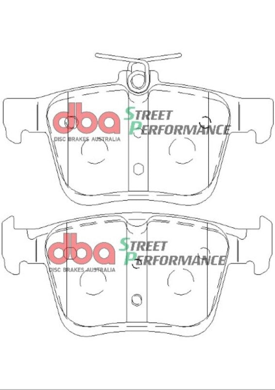 DBA Volkswagen Golf (MK7) SP Performance Rear Brake Pads - DB2384SP
