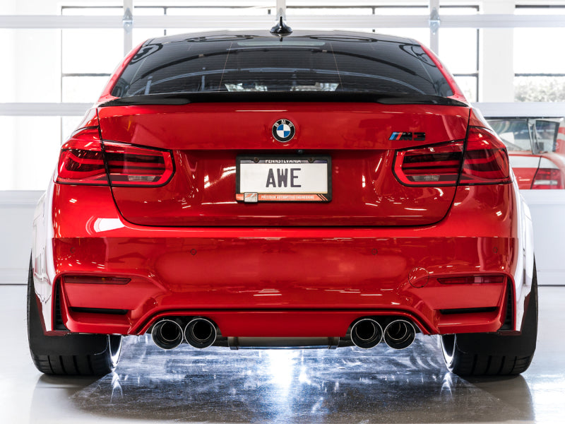 AWE Tuning BMW F8X M3/M4 SwitchPath Cat-Back Exhaust - Diamond Black Tips - 3025-43074