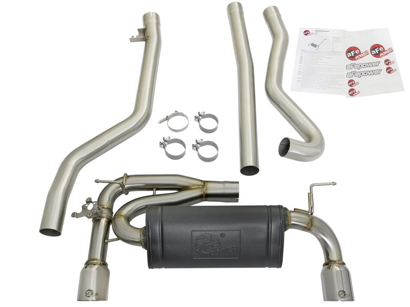 aFe POWER MACH Force-Xp 16-17 BMW 340i/340ix/ 3.0L 304 SS Cat-Back Exhaust System - 49-36334-P