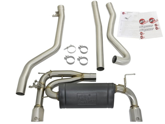 aFe POWER MACH Force-Xp 16-17 BMW 340i/340ix/ 3.0L 304 SS Cat-Back Exhaust System - 49-36334-P