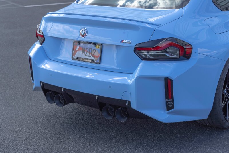 Dinan 23-26 BMW M2 (G87) Valved Axleback Exhaust System - Black Tips - D660-0100-BLK