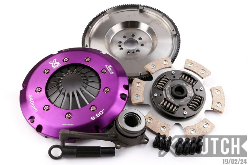 XClutch 08-09 Audi A3 Sportback 2.0L Stage 2R Extra HD Sprung Ceramic Clutch Kit - XKVW24698-1R