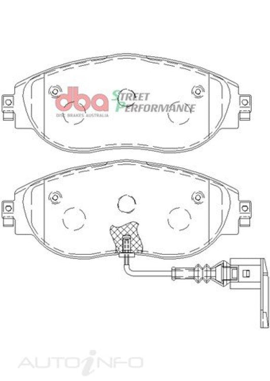 DBA 13-21 Volkswagen Golf R (MK7) SP Performance Front Brake Pads - DB8849SP
