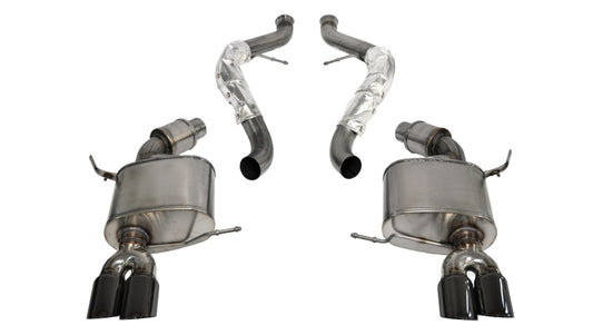 Corsa 2008-2012 BMW M3 E90 Black Sport Cat-Back Exhaust - 14569BLK
